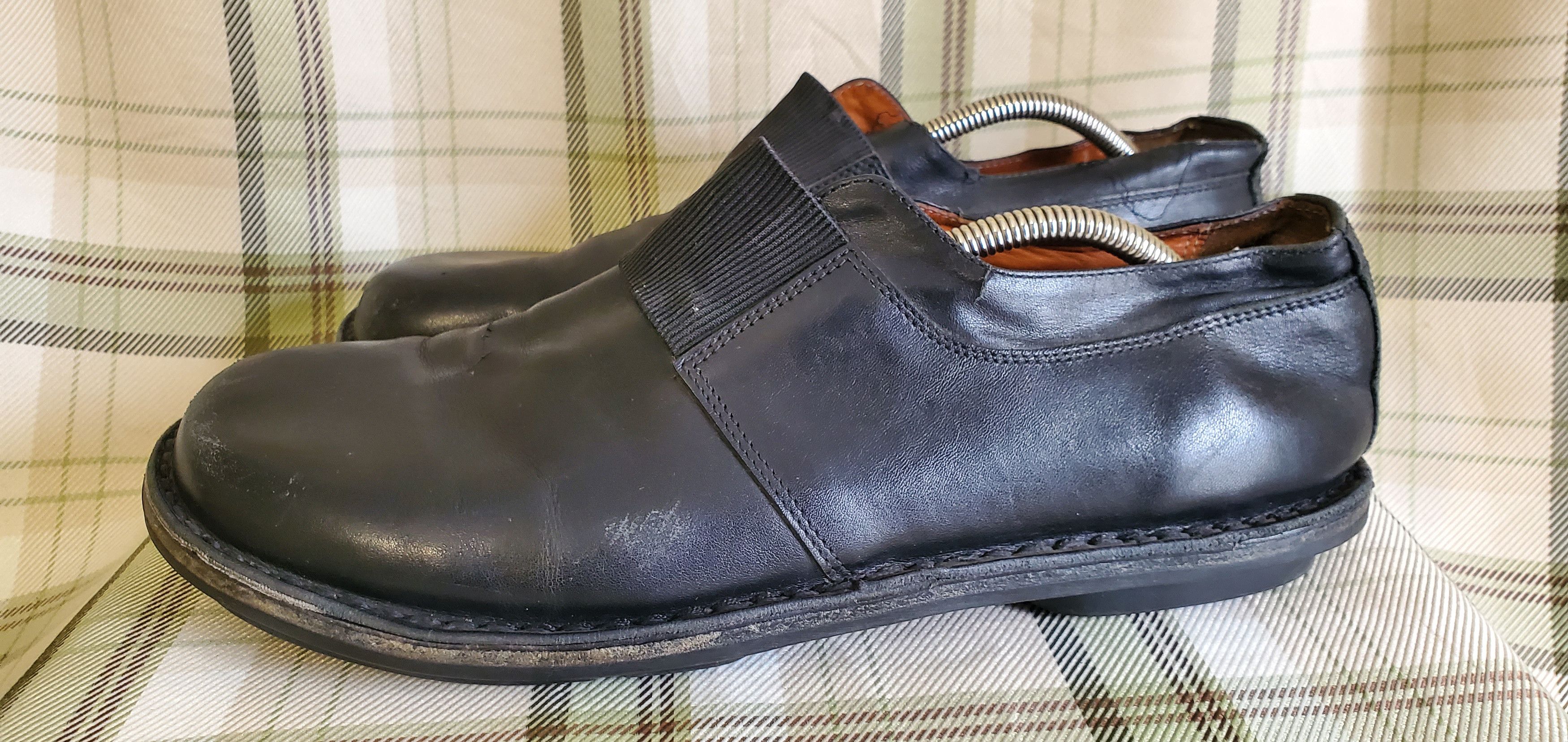 Trippen Trippen Black Slip On Leather Shoes Size US 13 / EU 46 - 1 Thumbnail