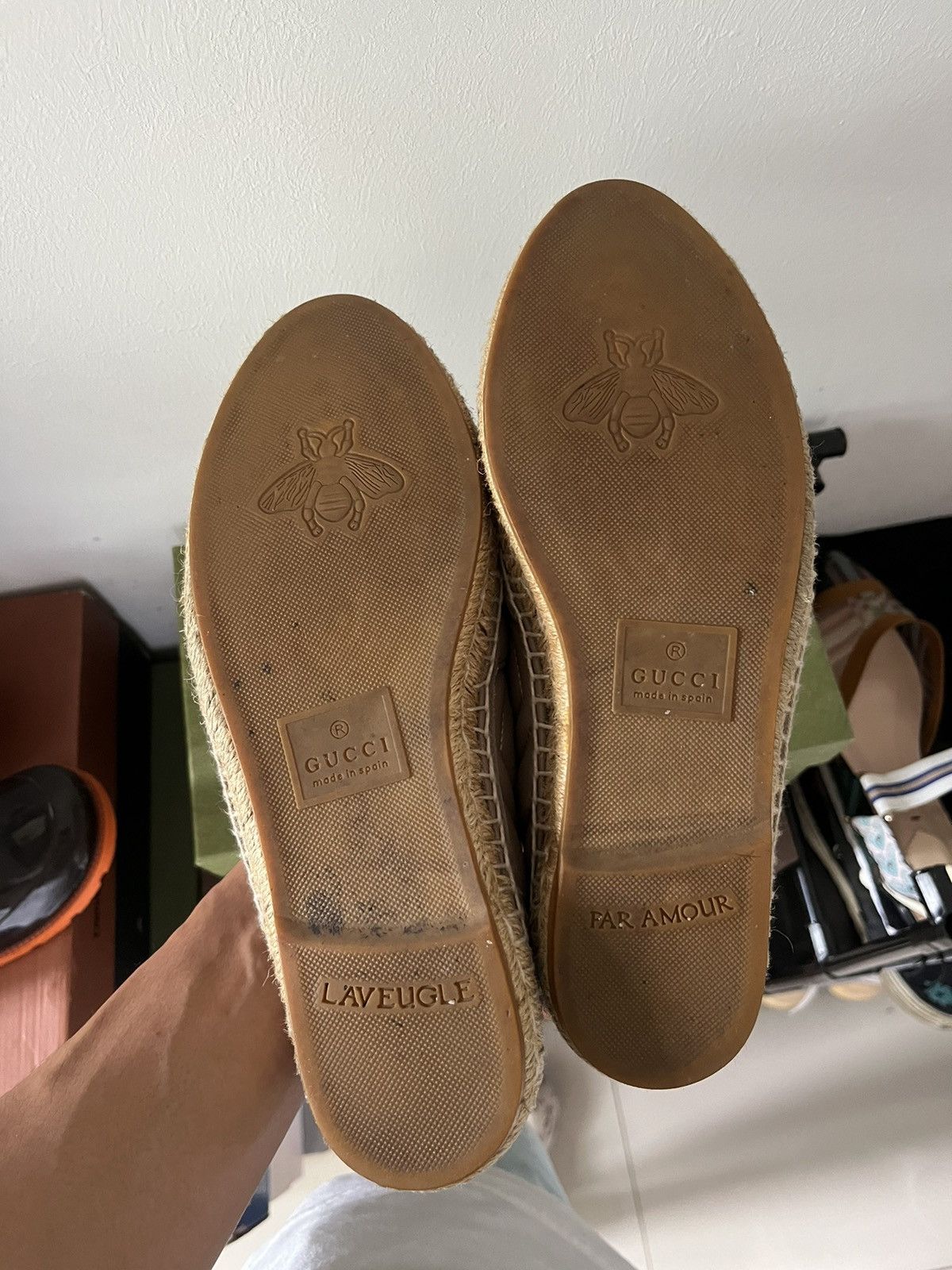 Gucci Gucci GG Marmont Matelassé Chevron Espadrilles in Rose Pink Size US 8.5 / IT 38.5 - 2 Thumbnail