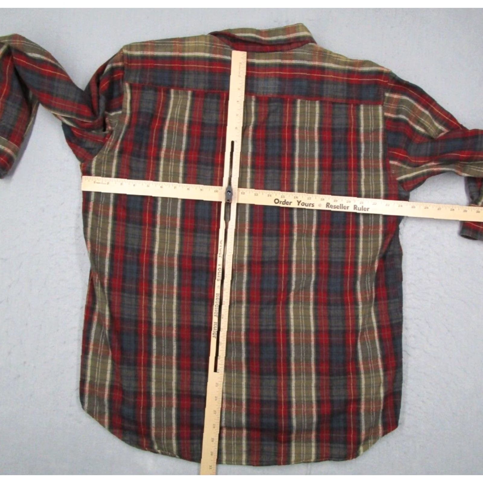 Vintage VINTAGE Woolrich Shirt Mens XL Green Plaid Button-Up Heavyweight Flannel 100% Cotton Short Sleeve Casual 90s Bohemian Grunge Nature Retro Mens Size US XL / EU 56 / 4 - 4 Thumbnail