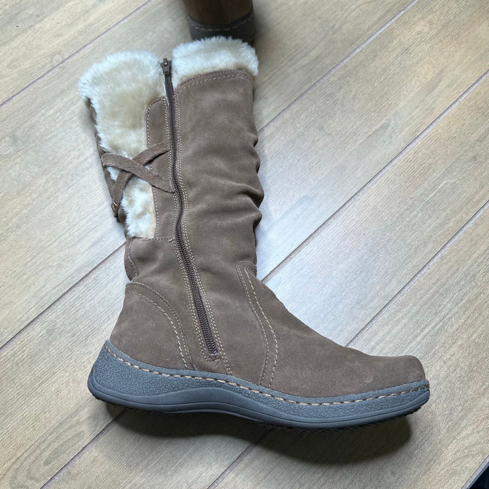 Vintage BareTraps Venture Women’s Brown Faux Fur Lined Boots 9.5 M Size US 9.5 / IT 39.5 - 14 Thumbnail