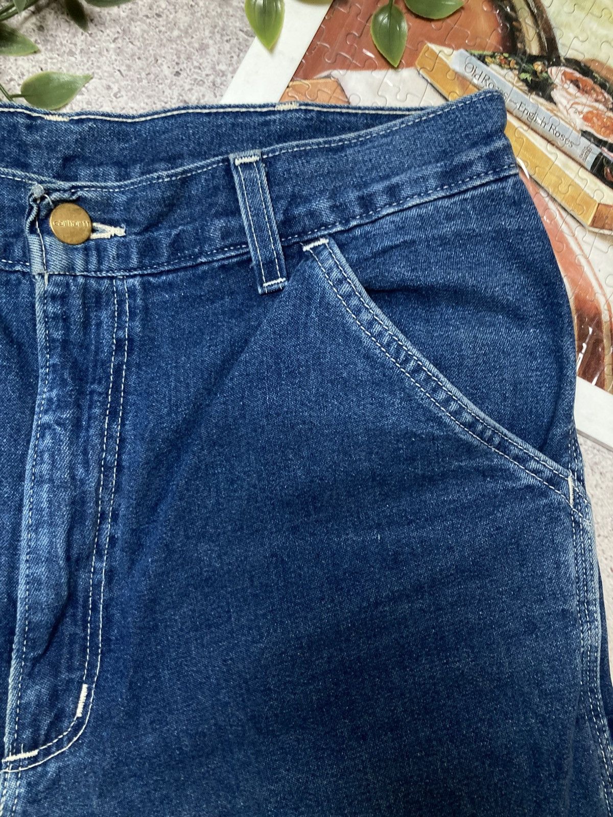 Carhartt × Vintage Vintage Carhartt Carpenter Cargo Denim Pants 2000s Size US 30 / EU 46 - 14 Thumbnail
