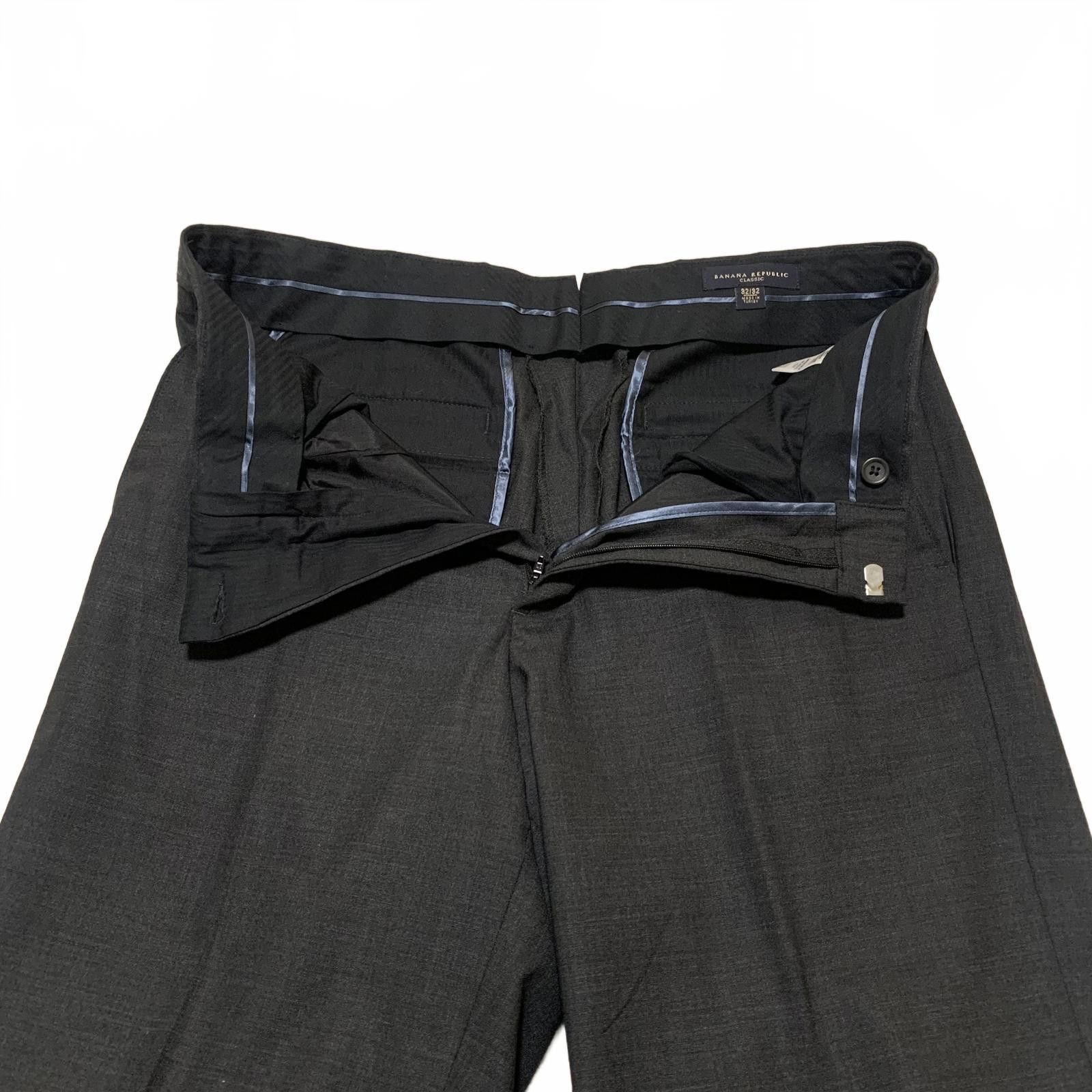 Banana Republic Banana Republic Men's 32x32.5 Dark Gray Dress Pants Size 38R - 4 Thumbnail