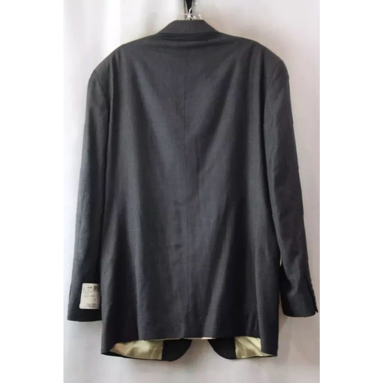 Nautica Nautica Blazer 41R Men Wool Plaid Charcoal Spinnaker Jacket Suit Blazer Size 41R Mens Black Plaid Wool Size 42R - 2 Thumbnail