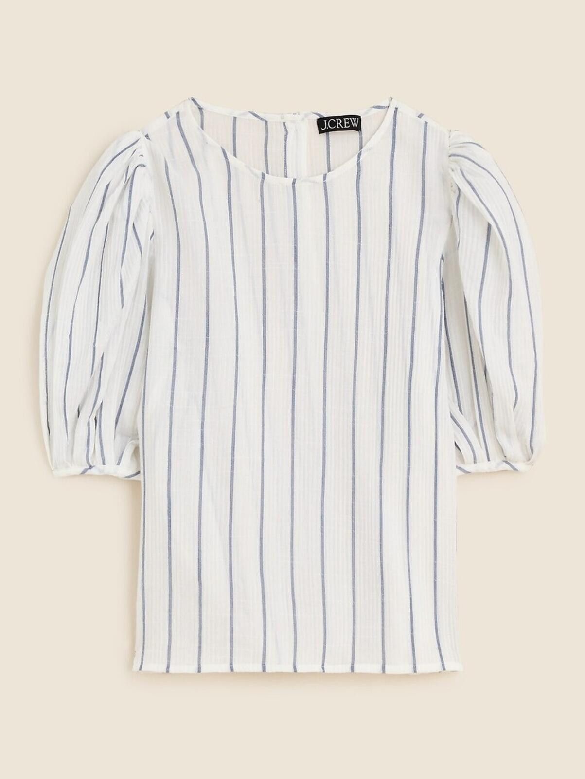 J.Crew J Crew Puff-sleeve top in sheer gauze Size S / US 4 / IT 40 - 1 Thumbnail