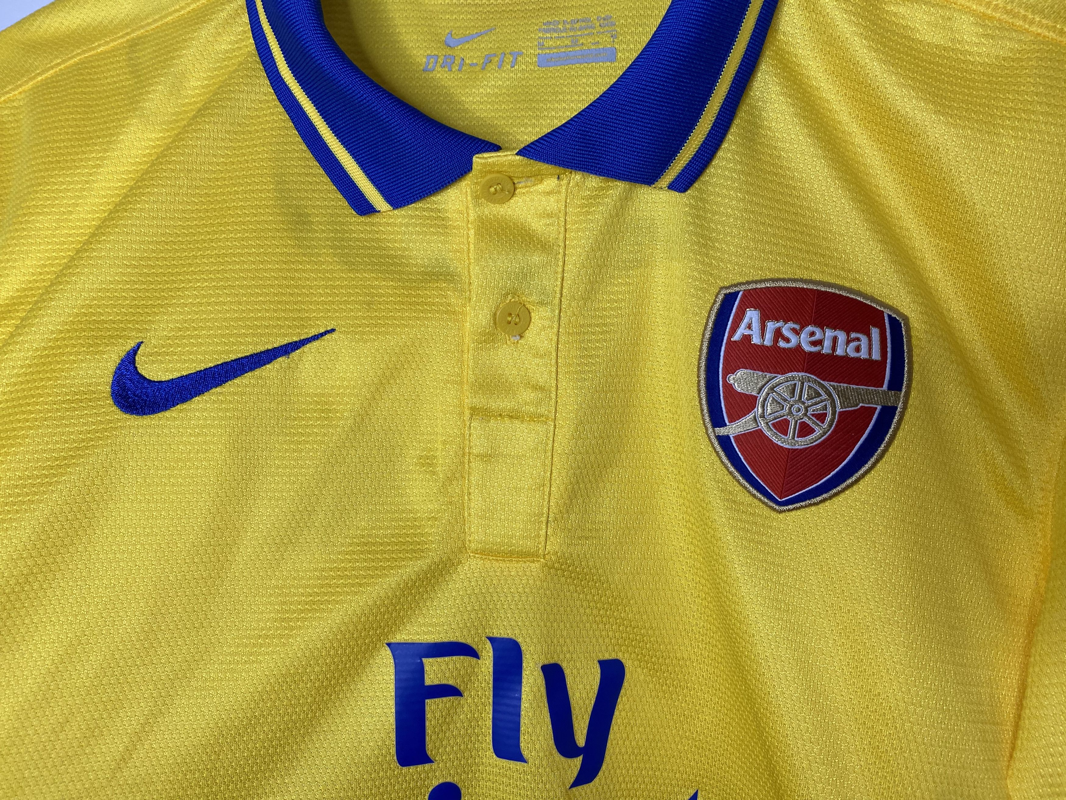 Nike ARSENAL 2013 2014 AWAY FOOTBALL SHIRT SOCCER JERSEY Size US M / EU 48-50 / 2 - 6 Thumbnail
