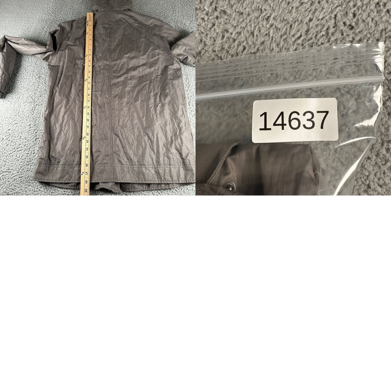 John Varvatos John Varvatos S Hooded Zip Front Lightweight Gray Casual Coat Lined Jacket Mens Size US S / EU 44-46 / 1 - 9 Thumbnail