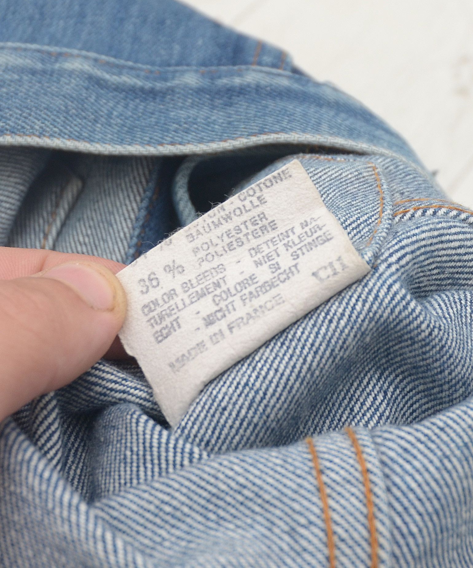 Levi's × Levi's Vintage Clothing × Vintage Vintage 70’s Levi’s Denim Jacket Washed Made in France Size S / US 4 / IT 40 - 9 Thumbnail
