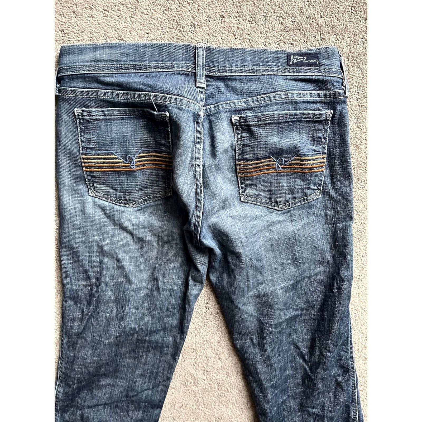 Citizens Of Humanity Citizens of Humanity Kelly Low Rise Bootcut Denim Jeans 29 Dark Wash Western Size 29" - 2 Thumbnail