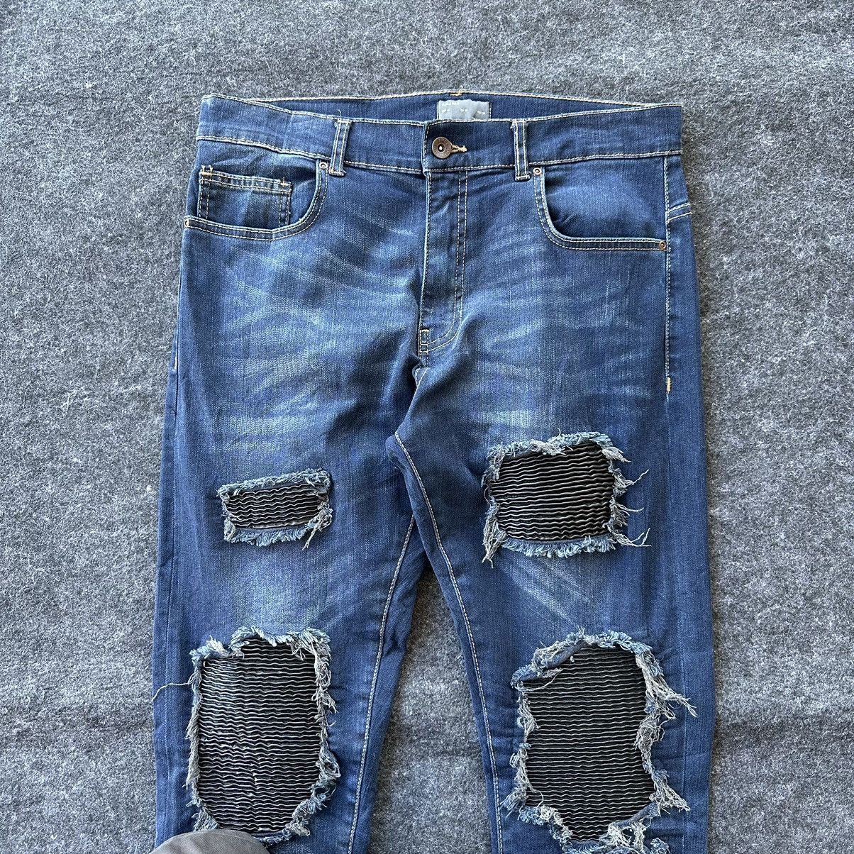 Zara Zara Man Slim Patchwork Denim D631 Size US 32 / EU 48 - 2 Thumbnail