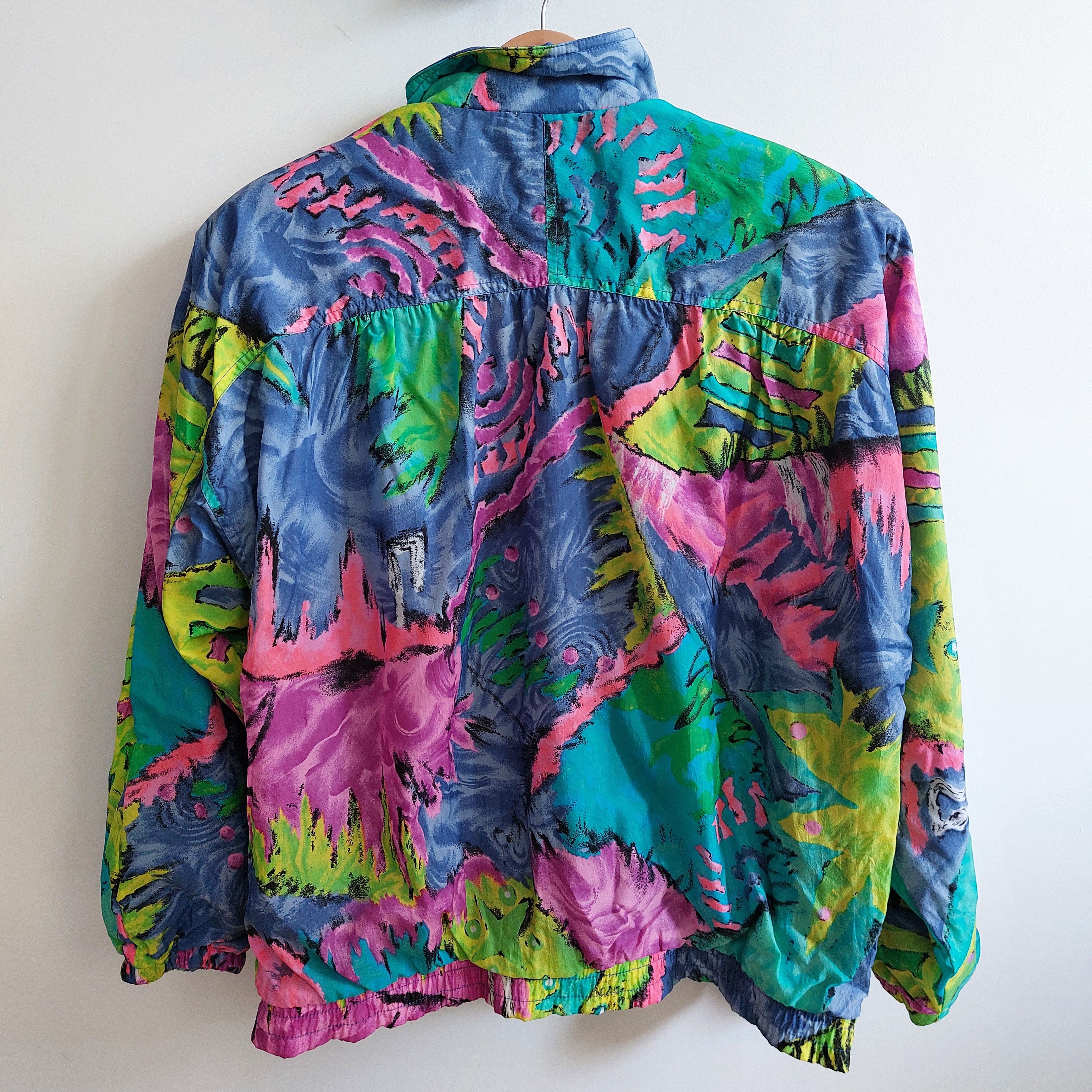 Adidas 1980/90s Adidas jacket with detachable shoulder pads Size L / US 10 / IT 46 - 2 Thumbnail
