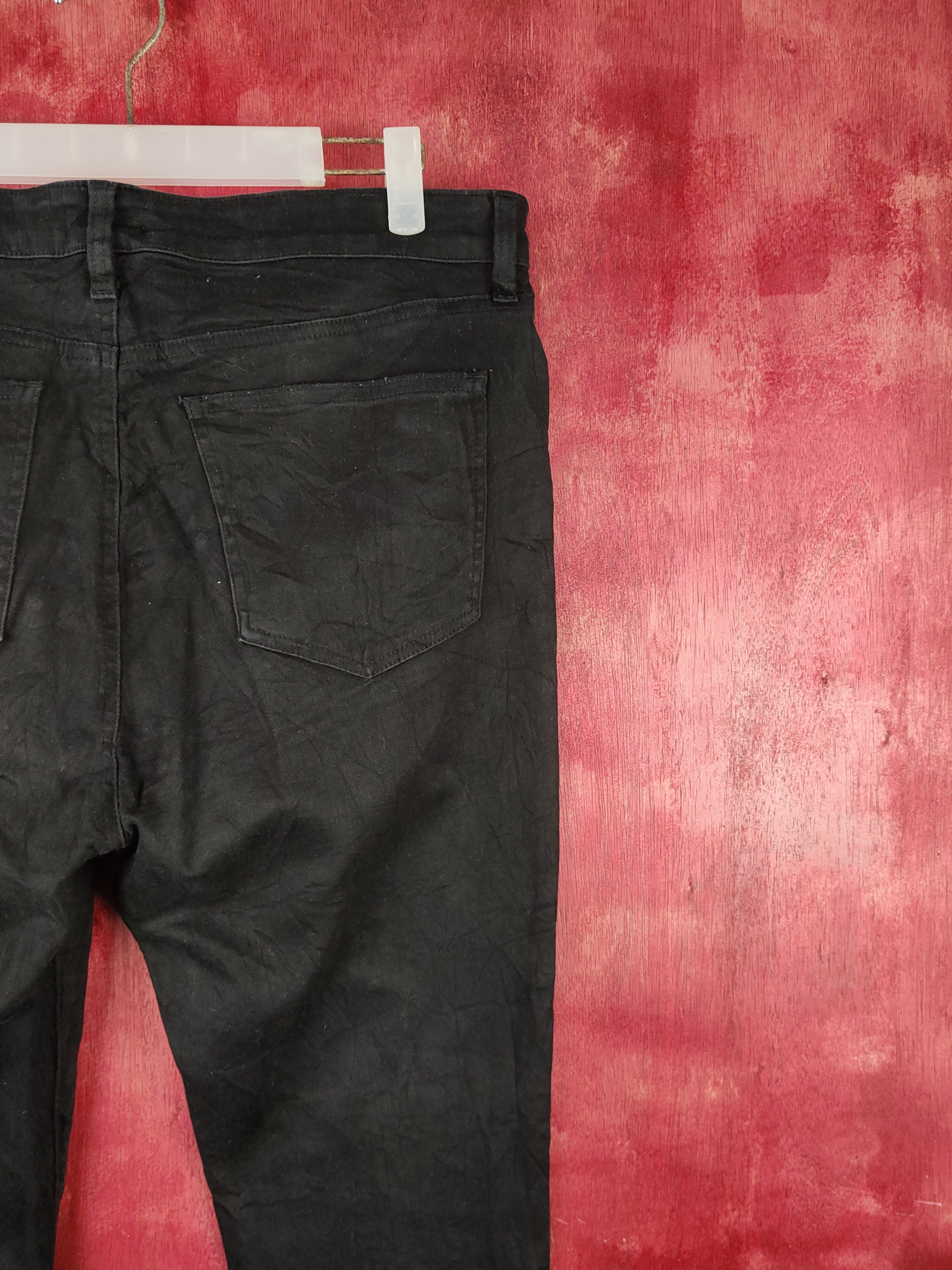 Japanese Brand Uniqlo Black Multipocket Skinny Jeans #S1429 Size US 34 / EU 50 - 13 Thumbnail