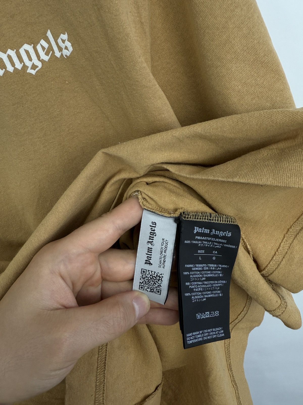 Palm Angels 🇺🇸 Palm Angels Luxury T-Shirt Size US L / EU 52-54 / 3 - 6 Thumbnail