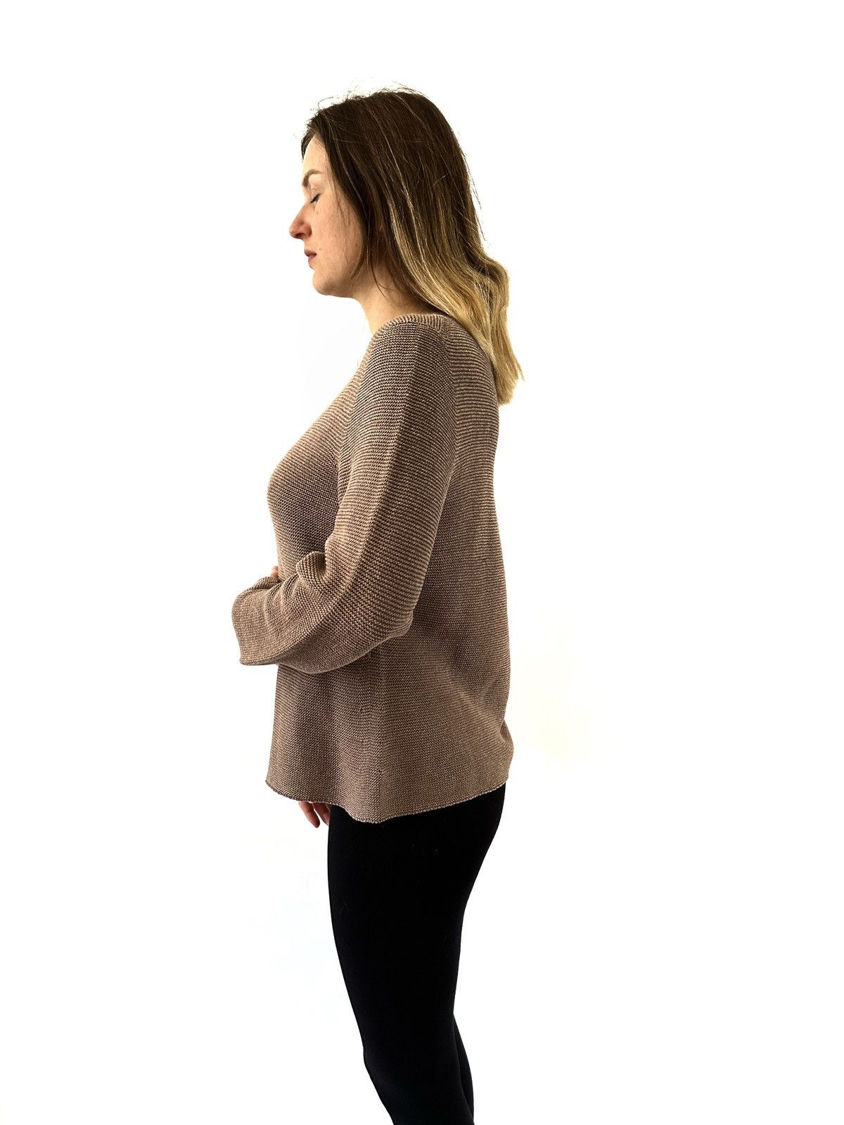 Gran Sasso Gran Sasso women cotton knitted sweater Size M / US 6-8 / IT 42-44 - 2 Thumbnail