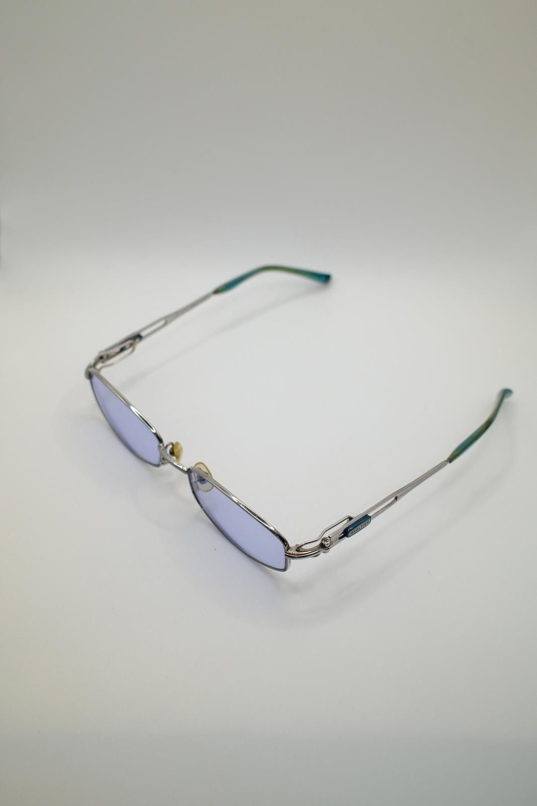 Jean Paul Gaultier 90 Jean Paul Gaultier Metal Frame Mechanical Script Sunglass Size ONE SIZE - 4 Thumbnail