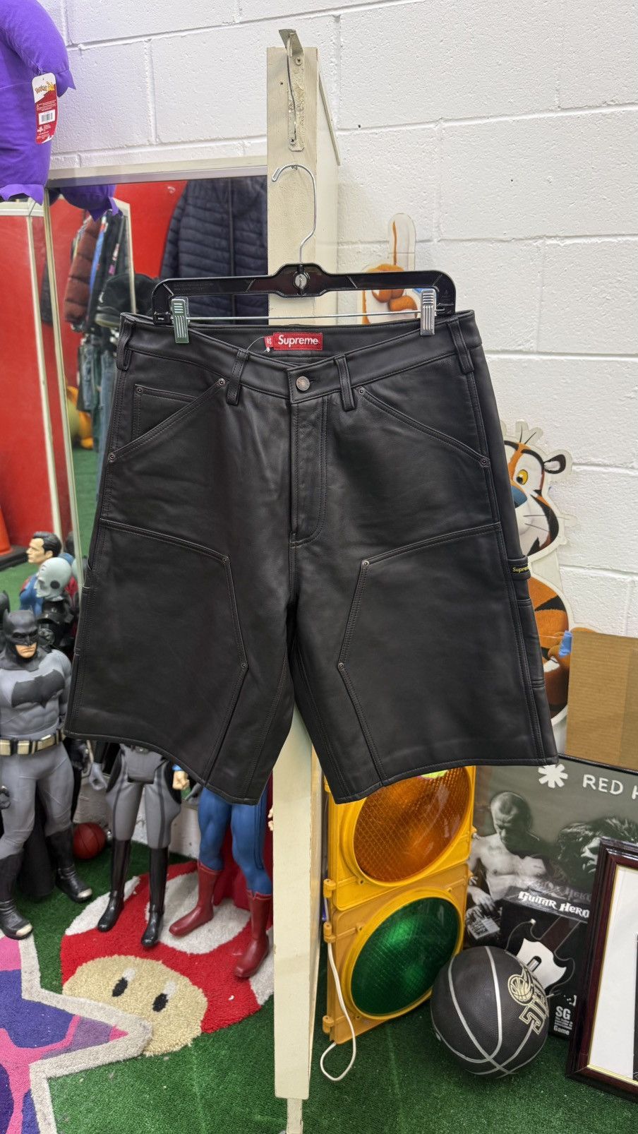 Supreme Supreme leather double knee painter shorts Size US 32 / EU 48 - 1 Thumbnail
