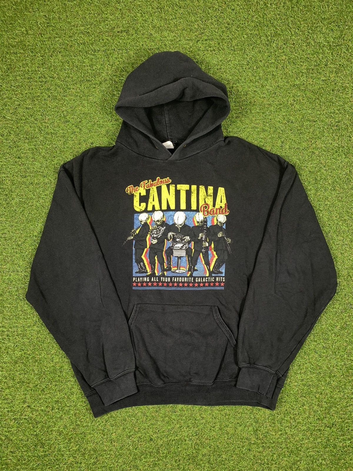Star Wars Streetwear Vintage Vintage Star Wars hoodie Cantina band big logo size L Grailed