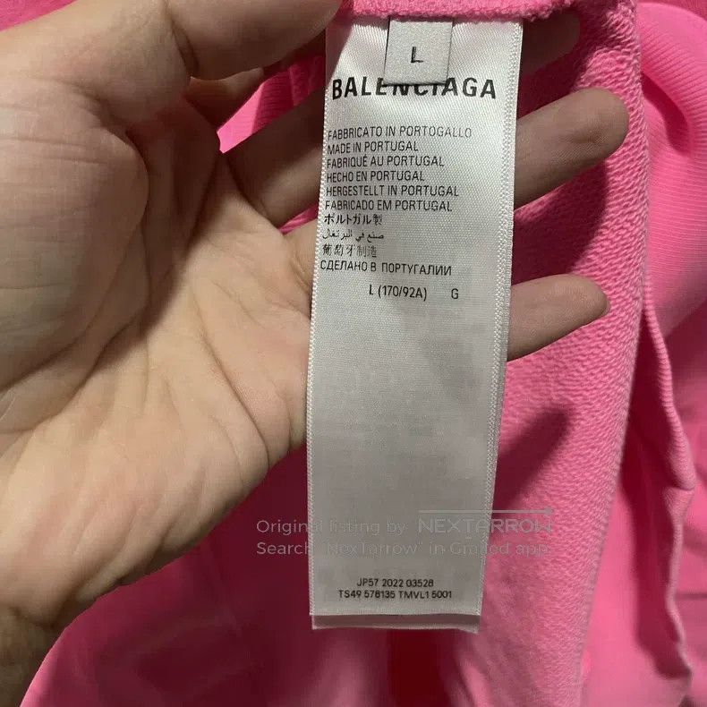 Balenciaga Balenciaga Wheat pattern pink sweater, size S Size US L / EU 52-54 / 3 - 5 Thumbnail