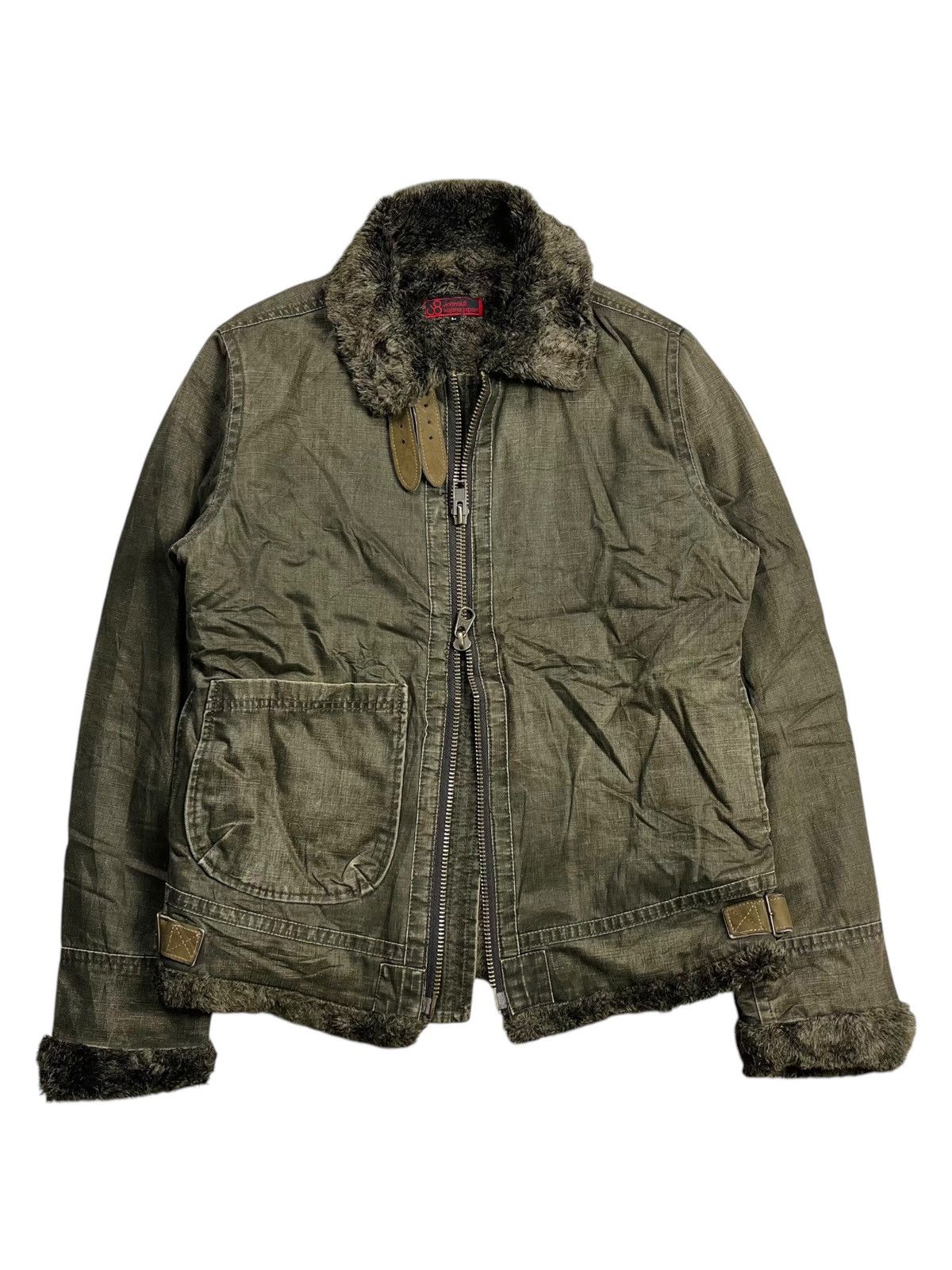 If Six Was Nine 1990s Johnbull - Fuzzy Liner Apocalypse Jacket Size US M / EU 48-50 / 2 - 1 Thumbnail