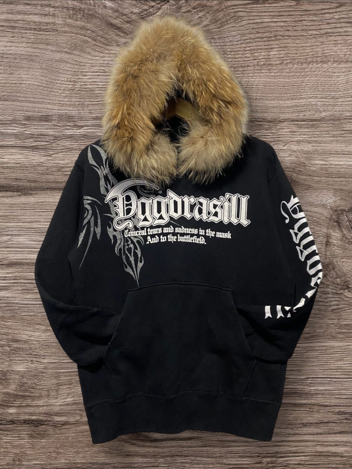 Japanese Brand Japanese beaumere fur hoddie combination Size US M / EU 48-50 / 2 - 6 Thumbnail