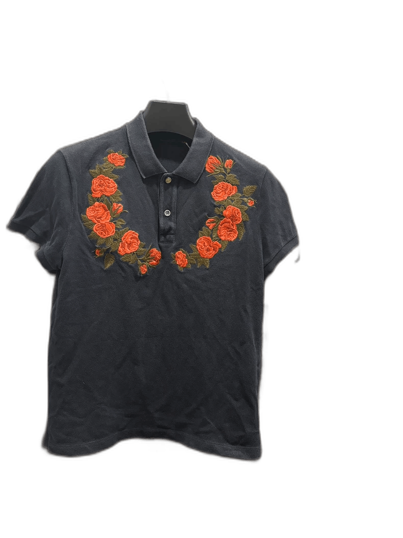 Gucci Gucci Embroidered Short Sleeve Polo Shirt Size US S / EU 44-46 / 1 - 1 Thumbnail