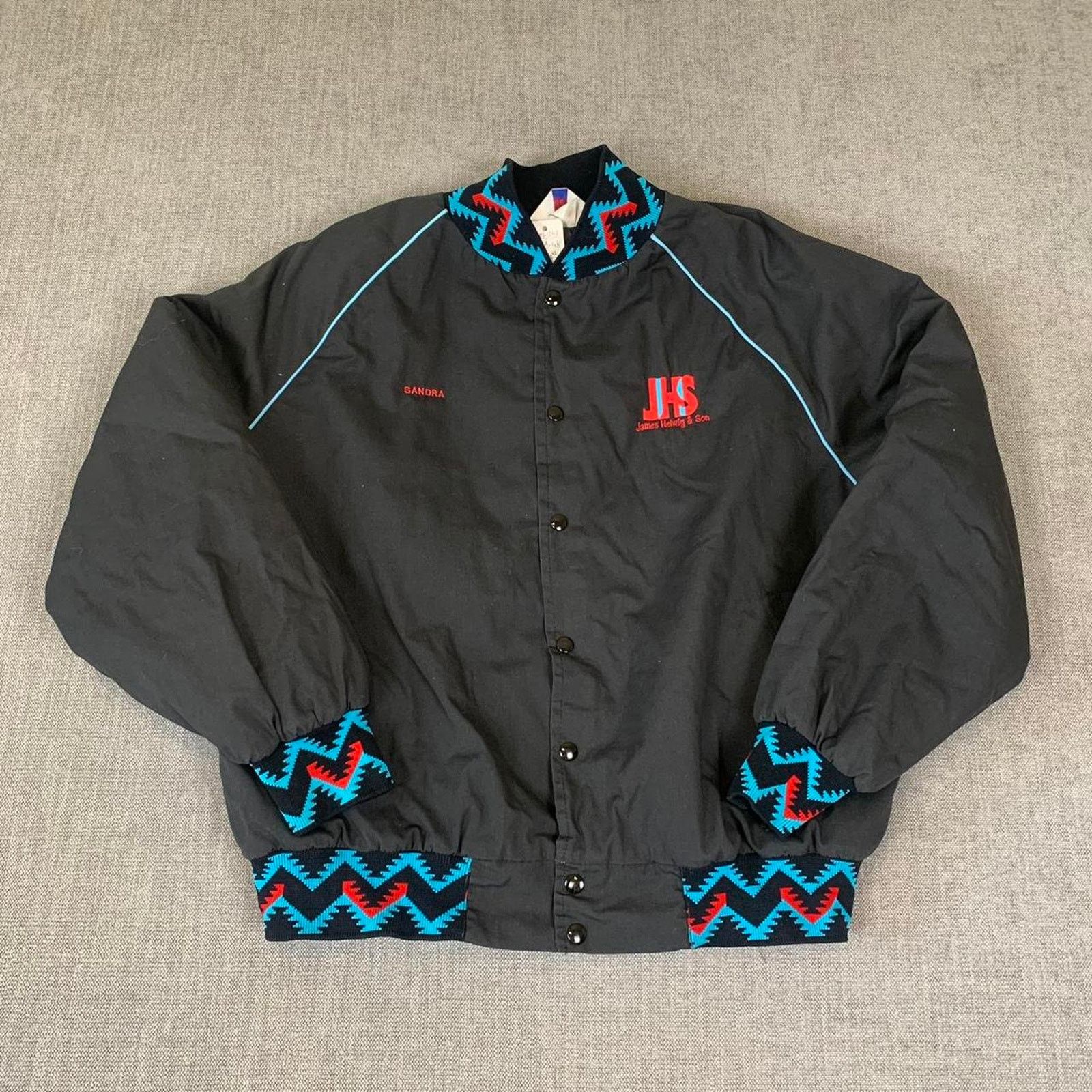 Vintage Vintage 90s embroidered Aztec trucker jacket Size US XXL / EU 58 / 5 - 6 Thumbnail