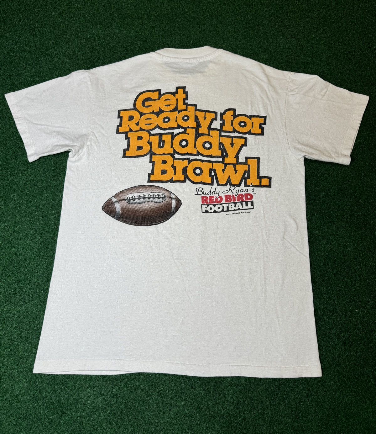 Hanes × Vintage Vintage 90s Buddy Ryan’s Red Bird Football Brawl T Shirt Size US M / EU 48-50 / 2 - 3 Thumbnail