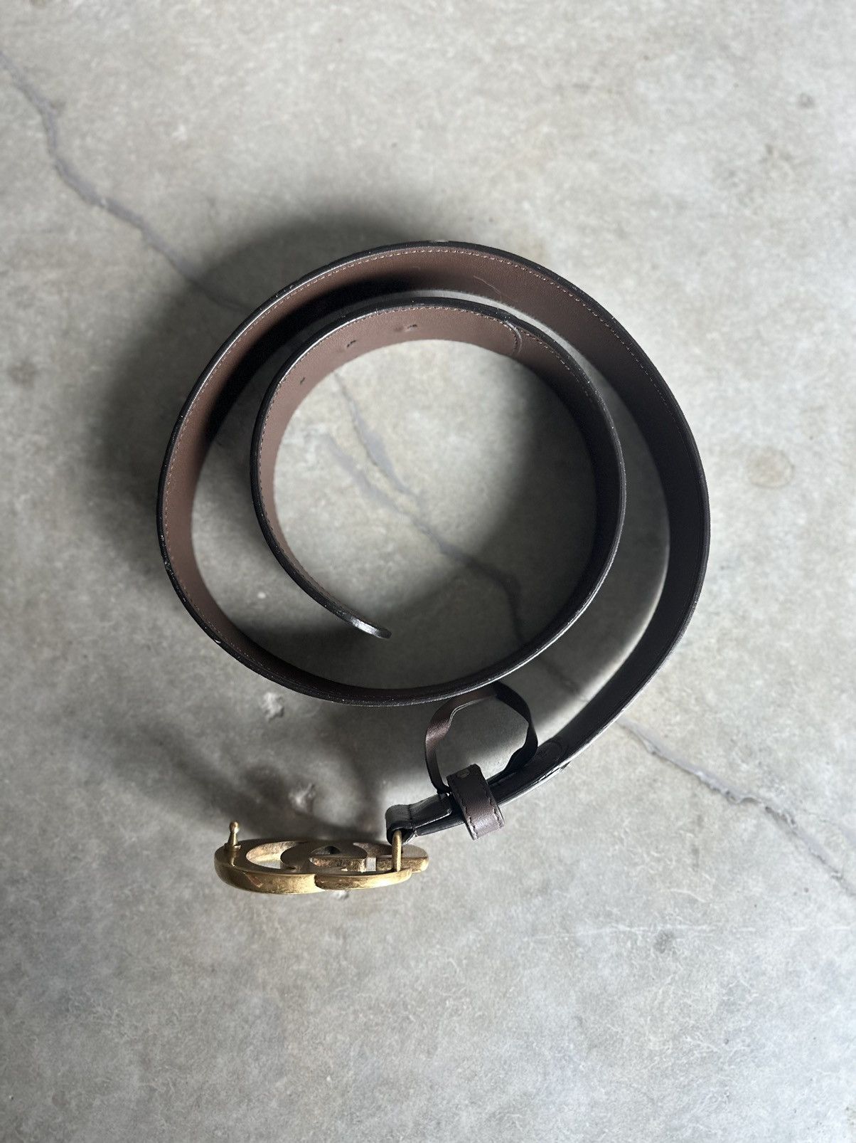 Gucci BEIGE/BROWN GUCCI BELT Size 30 - 4 Thumbnail