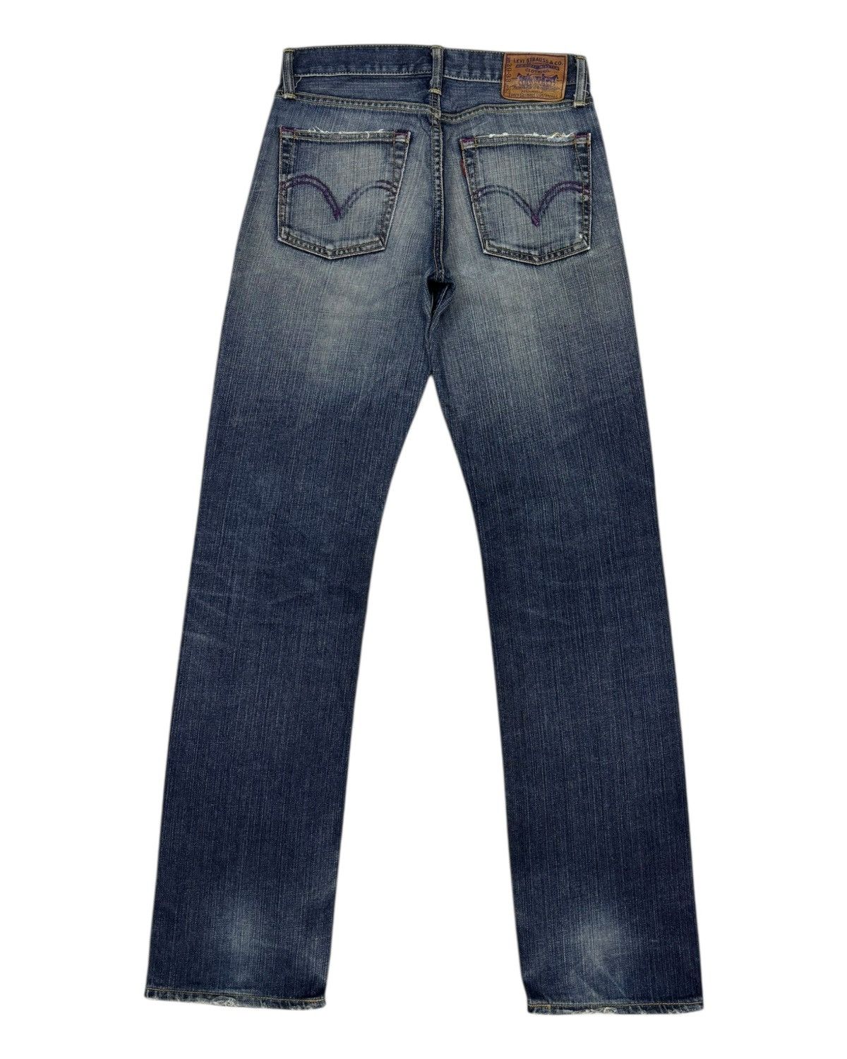 Levi's LEVIS 502 NON SELVEDGE DISTRESSED DENIM JEANS Size US 29 - 9 Thumbnail