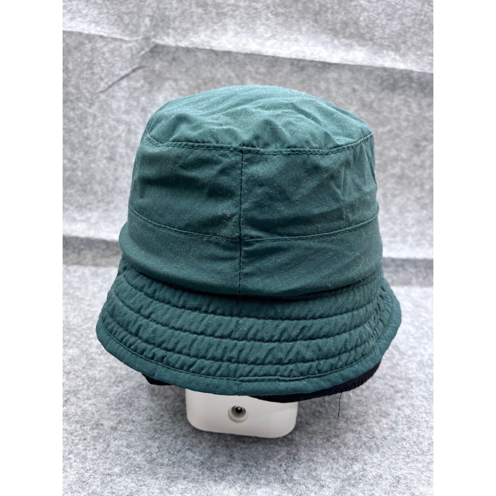 Vintage Columbia Bucket Hat Adult M Teal Cotton Poly Fleece Neck Flap Camp Made USA Unisex Adults Hat/Cap Fishing Outdoor Beach 90s Mens Size M / US 6-8 / IT 42-44 - 6 Thumbnail