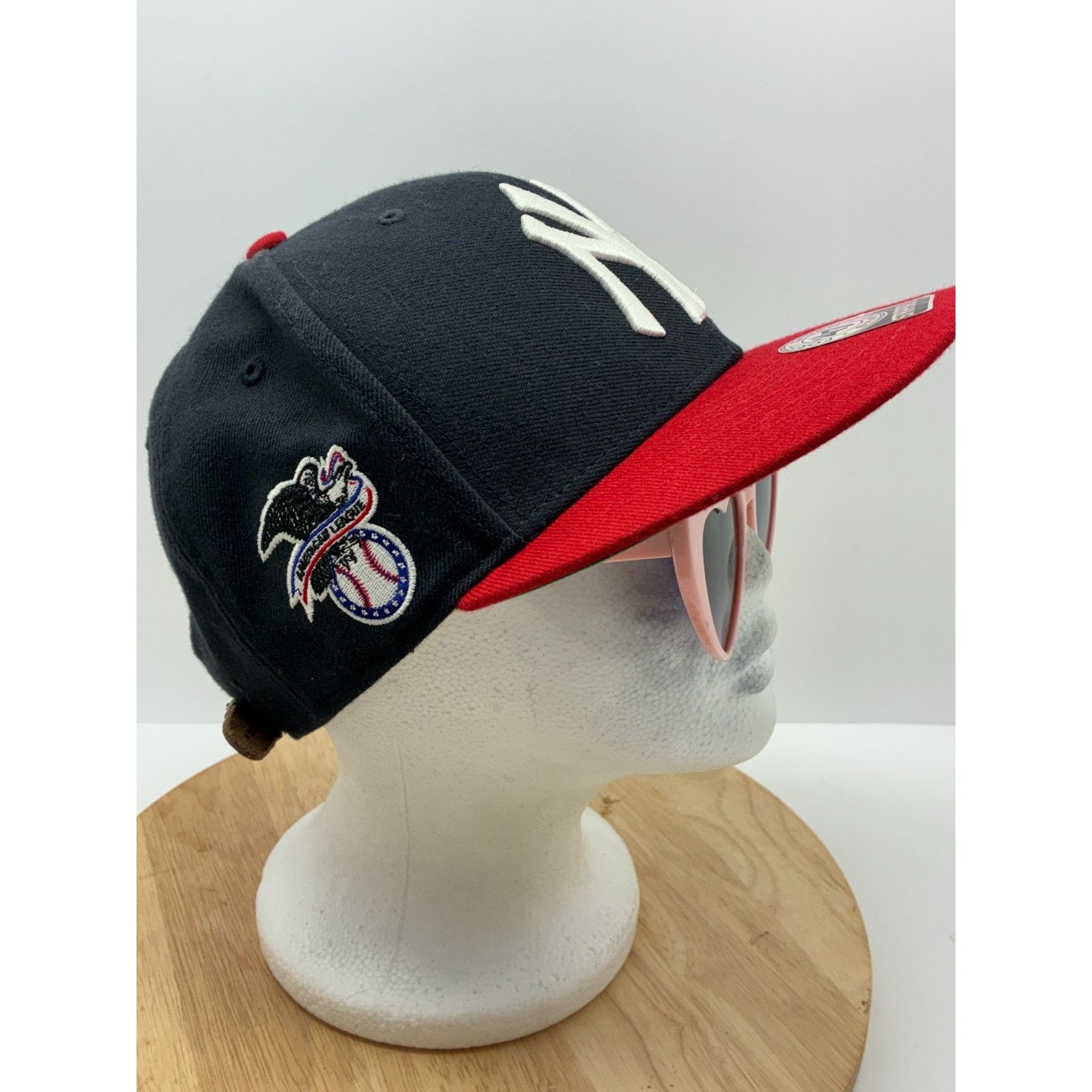 47 Brand New York Yankees 47 Brand Strapback Hat Black Red MLB Size ONE SIZE - 16 Thumbnail