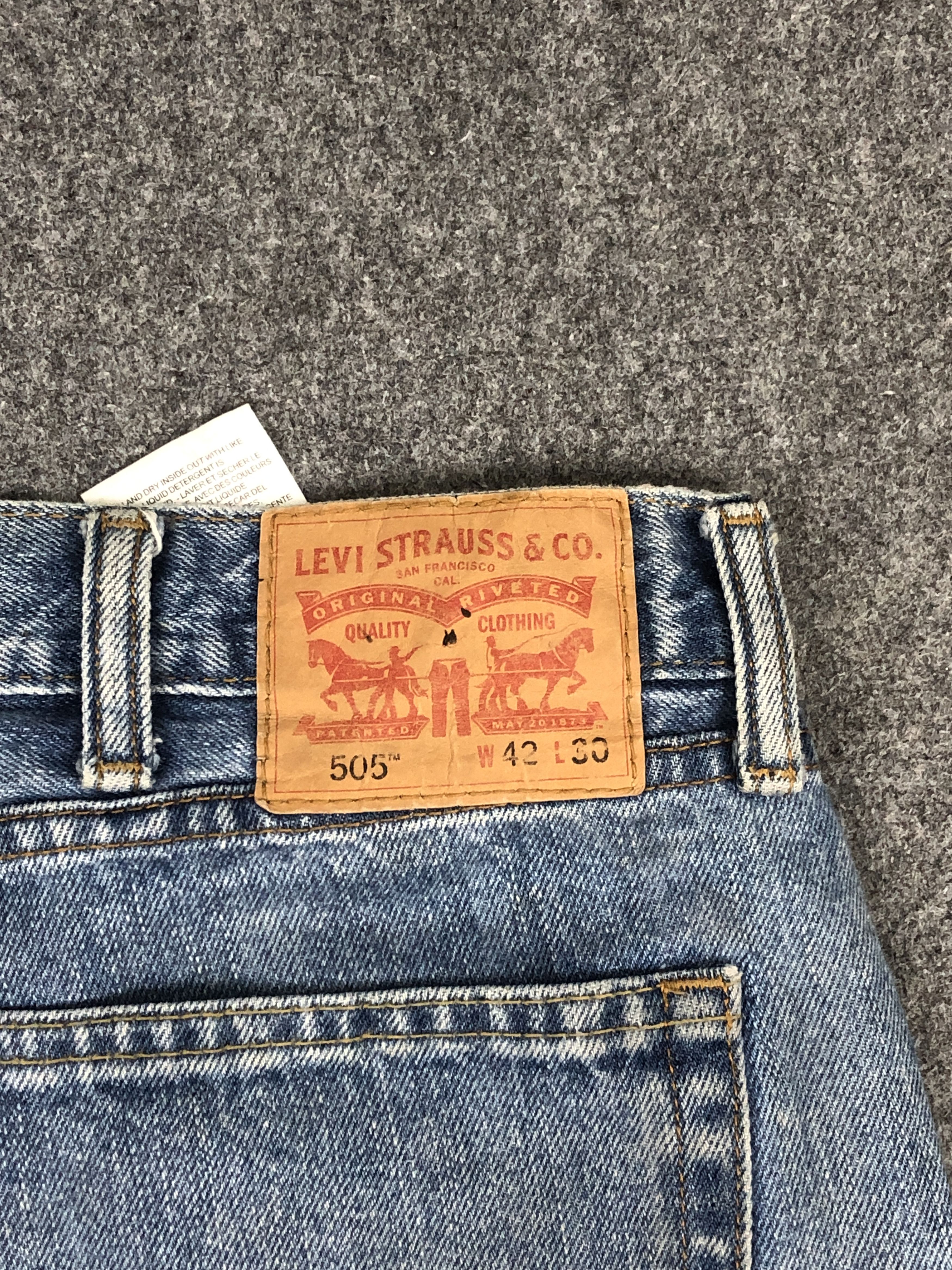 Levi's Stone Washed Vintage Levis 505 Jeans DP2354 Size US 41 - 5 Thumbnail
