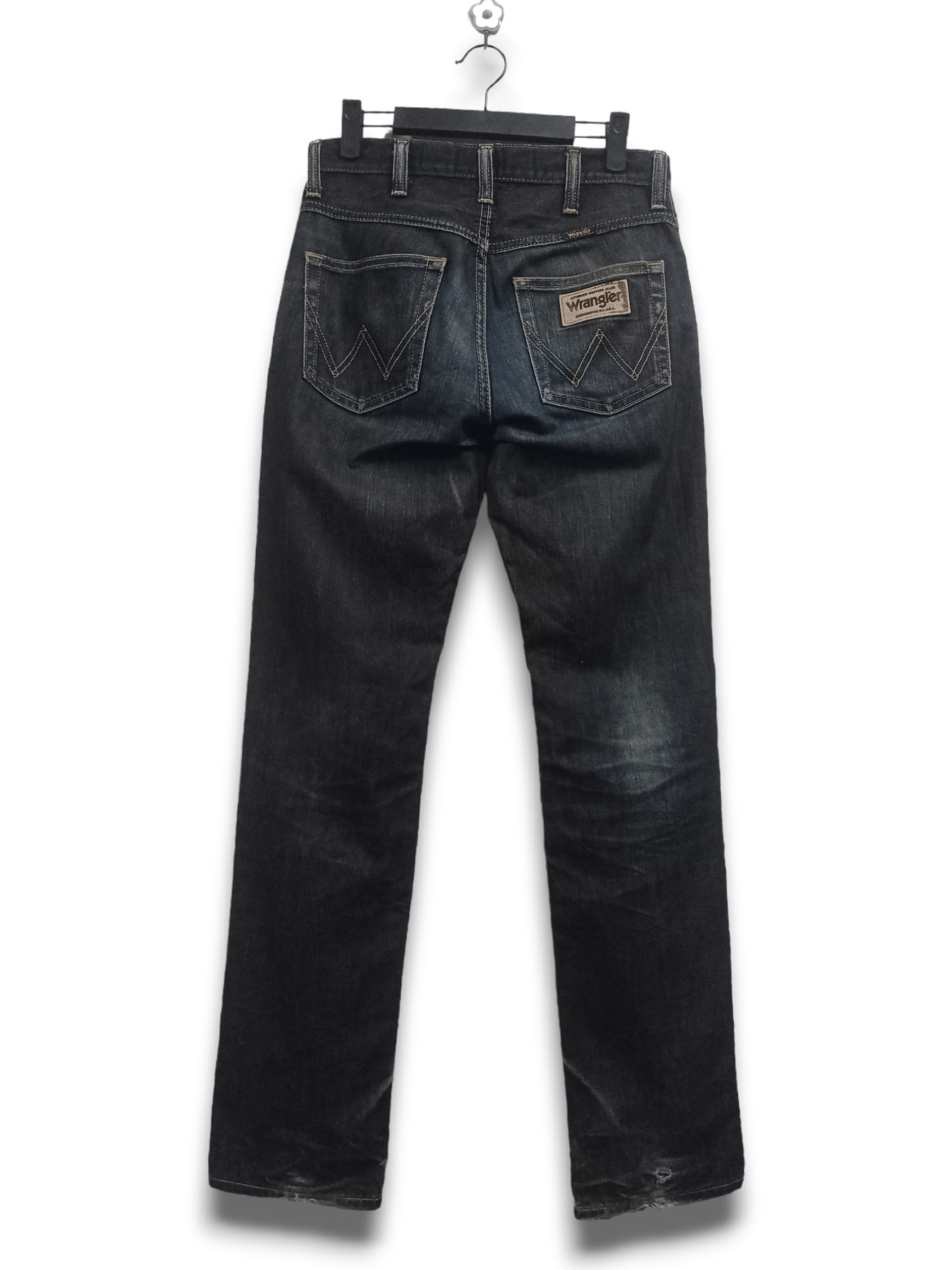 Wrangler Vintage Wrangler Mud Wash Indigo Ripped Style Jeans 29x33 Size US 29 - 2 Thumbnail