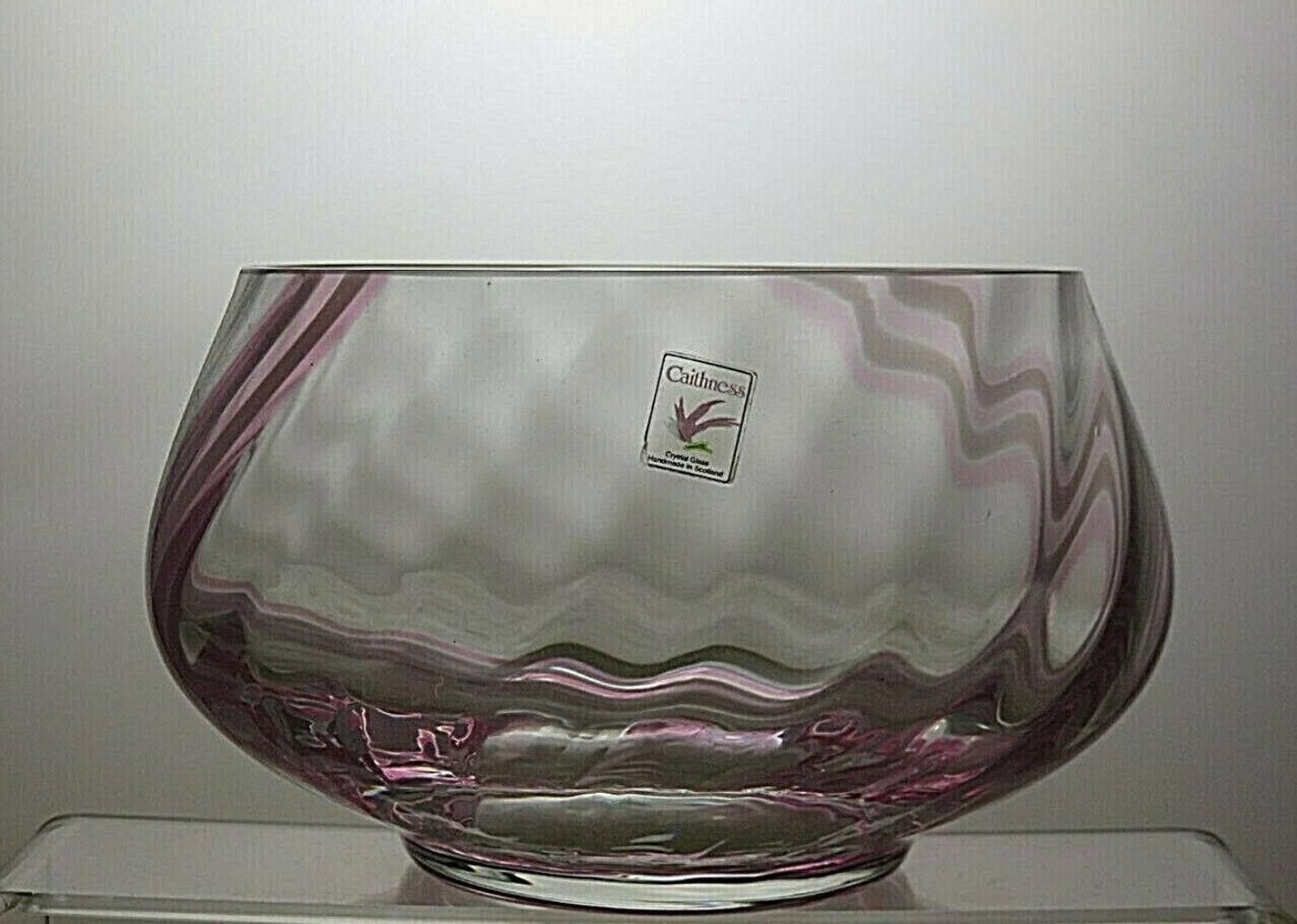 Other Caithness Crystal Pink And Clear Fruit and Salad Bowl 4 1/4" Size ONE SIZE - 2 Thumbnail