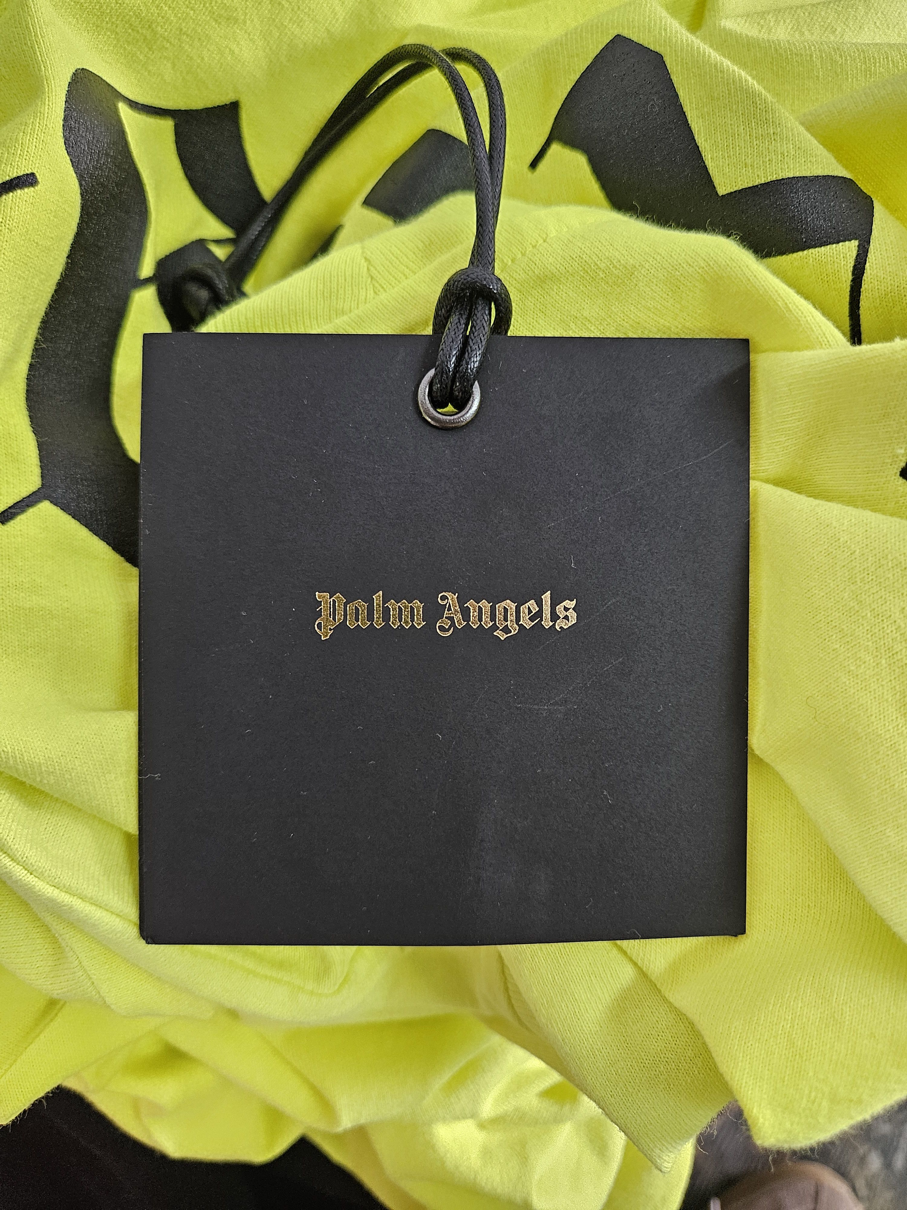 Palm Angels Palm Angels Neon Lime Long Sleeve Tee Size US XS / EU 42 / 0 - 6 Thumbnail