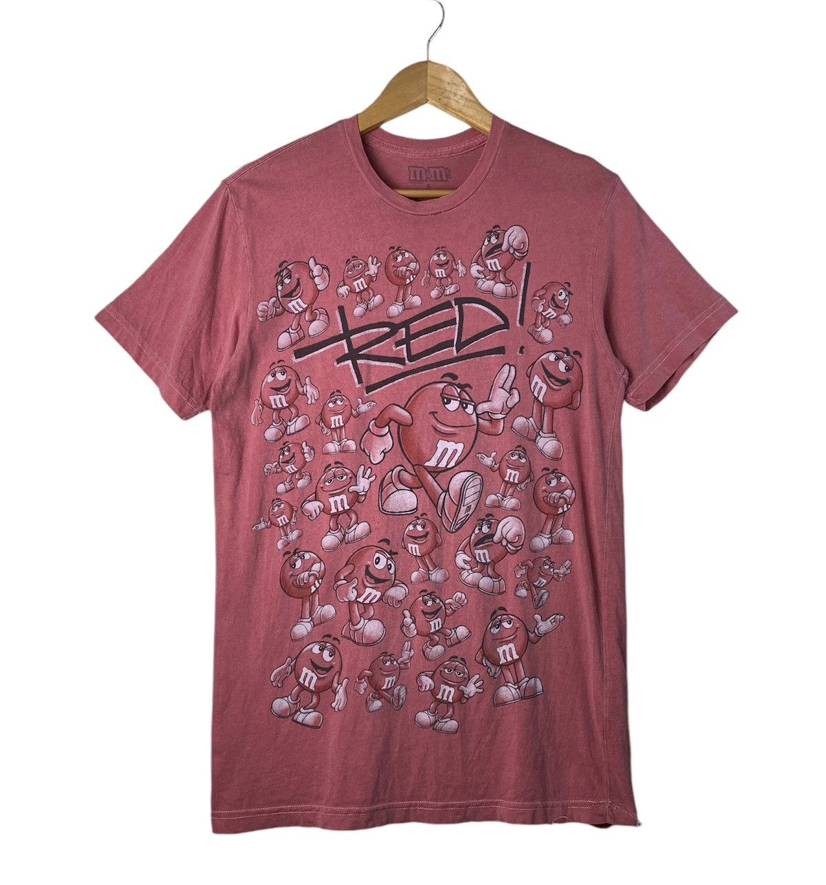 Cartoon Network × Vintage Vintage M&M’s Red T-shirt Made in USA Size US S / EU 44-46 / 1 - 1 Thumbnail