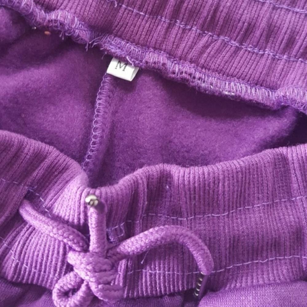 Designer Purple Classic Marquee Sweat Suit Bottoms Size 30" / US 8 / IT 44 - 4 Thumbnail