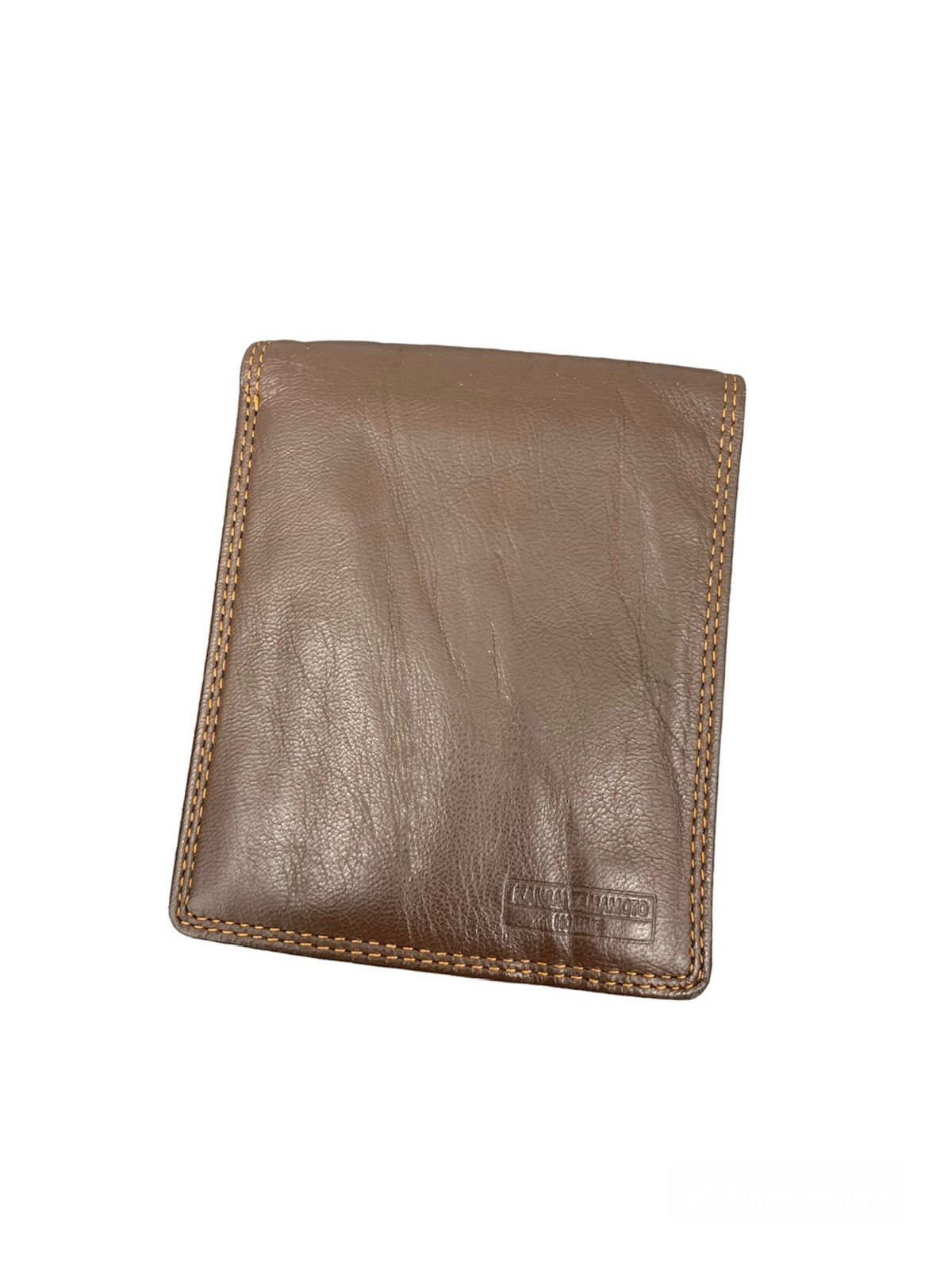 image of Japanesebrand Kansai Yamamoto Leather Wallet in Brown, Men's