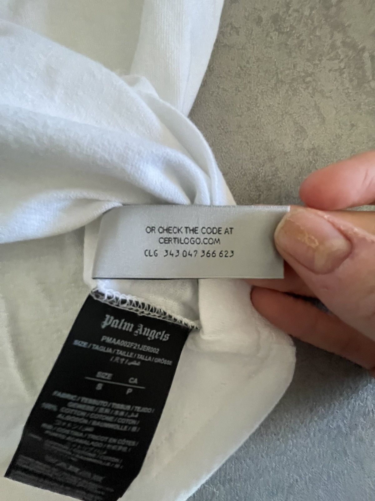 Palm Angels palm angels classic logo over tee White black S Size US S / EU 44-46 / 1 - 10 Thumbnail