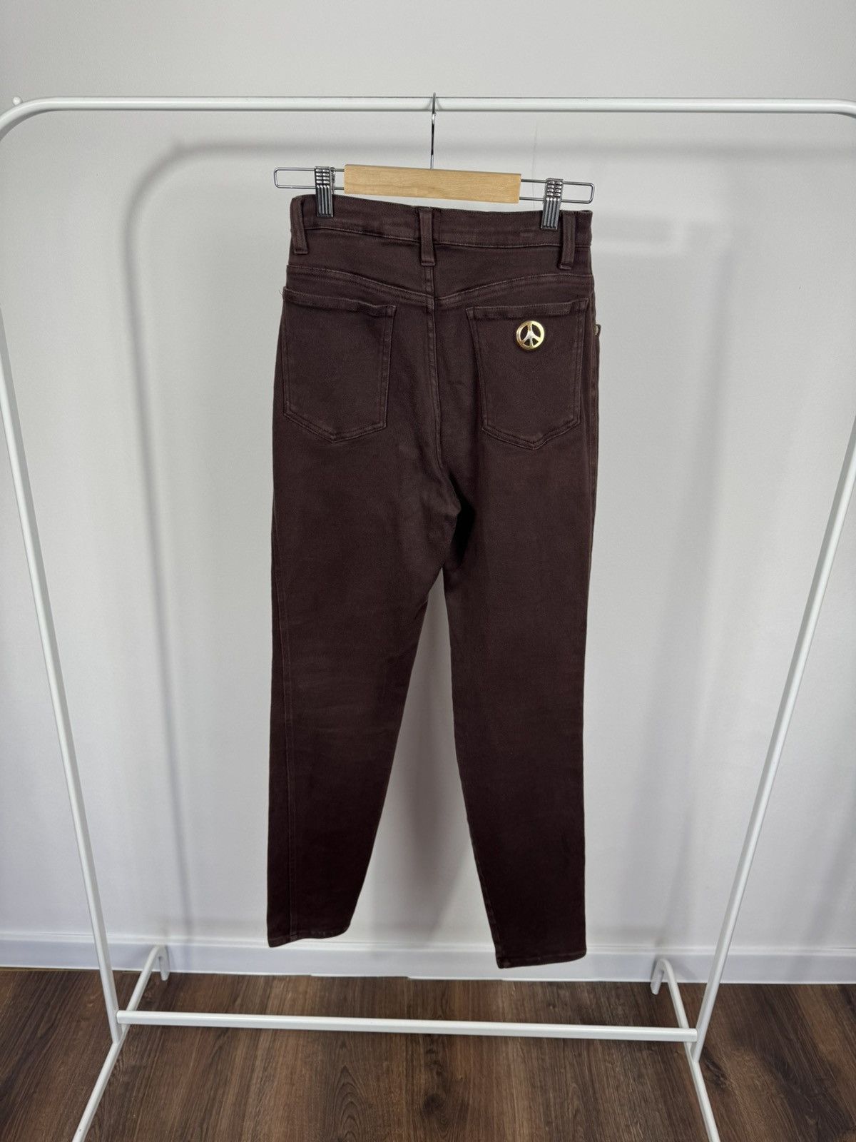 Moschino Vintage Moschino Stretch Jeans Brown Slim Fit Women’s Size 27" / US 4 / IT 40 - 1 Thumbnail