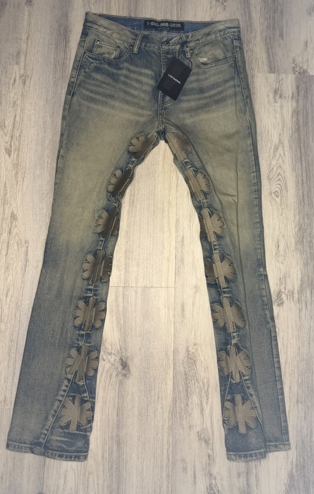 LOSTSHDWS LOSTSHDWS “Titanium Dirty Denim” sz 34 NWT Size US 34 / EU 50 - 1 Thumbnail