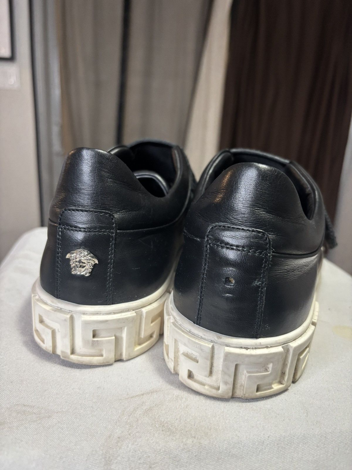 Versace [AUTHENTIC] Versace Italian Leather Lows - Made in Italy Size US 10 / EU 43 - 3 Thumbnail