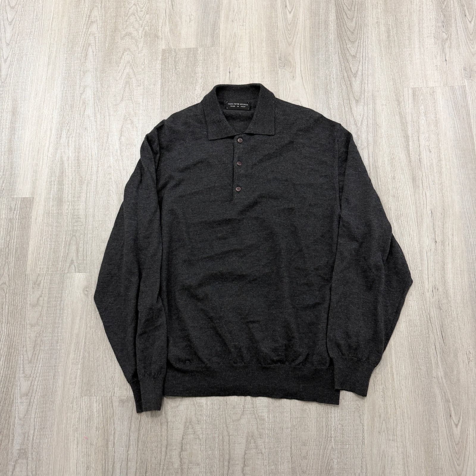 Saks Fifth Avenue SAKS FIFTH AVENUE Merino Wool Collared Sweater Shirt XL Size US XL / EU 56 / 4 - 1 Thumbnail