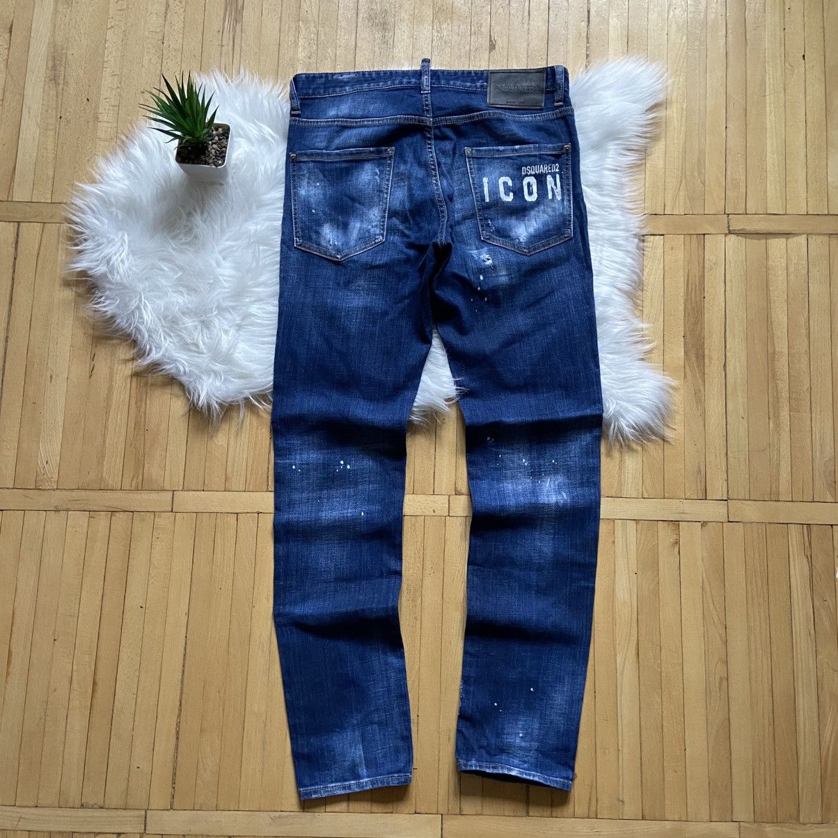 Dsquared2 📌 Crazy Dsquared2 Slim Fit Distressed Jeans Mens 32 Size US 32 / EU 48 - 4 Thumbnail