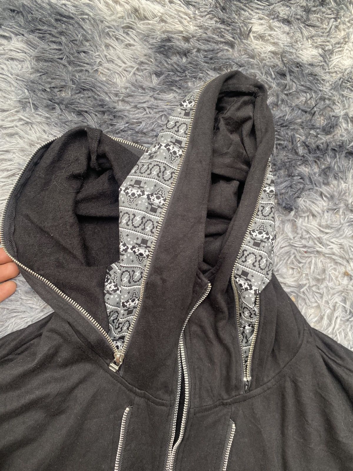 PPFM PPFM Multizipper Gothic Seditionary Bones Skull Hoodie Size US L / EU 52-54 / 3 - 6 Thumbnail