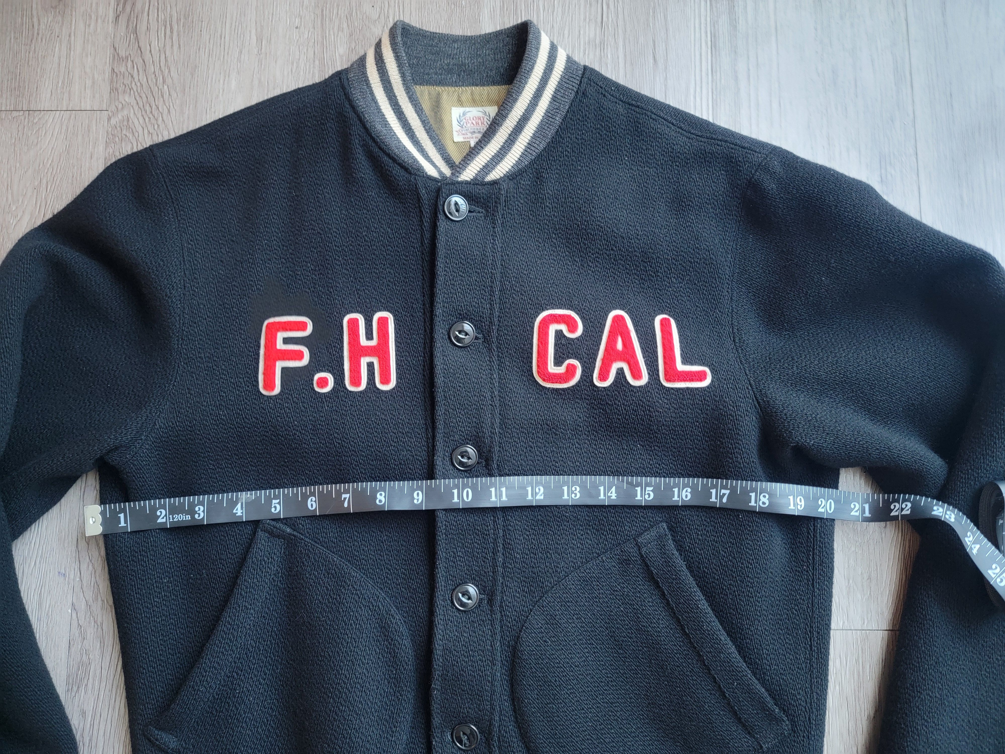 The Flat Head THE FLAT HEAD Varsity Bomber Jacket Wool Leather Size US S / EU 44-46 / 1 - 13 Thumbnail
