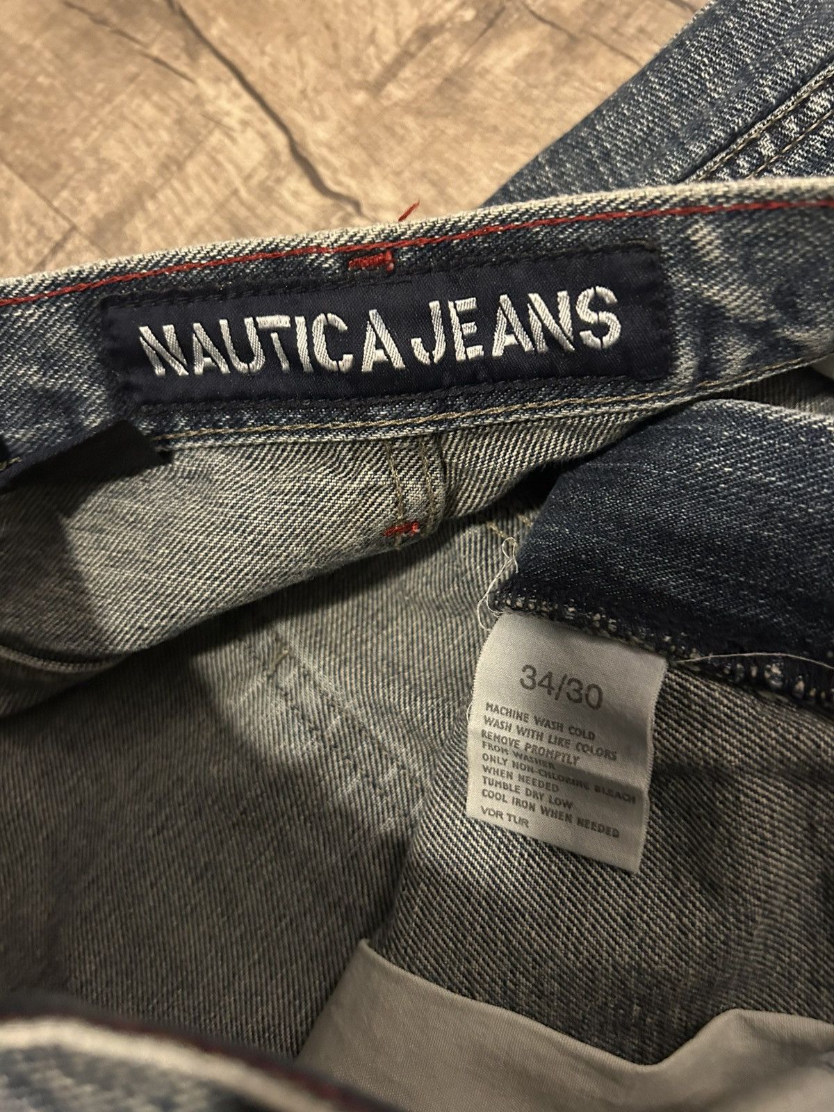 Nautica Vintage Nautica Jeans Co. Denim Y2K Baggy Embroidered 34x30 Size US 34 / EU 50 - 6 Thumbnail