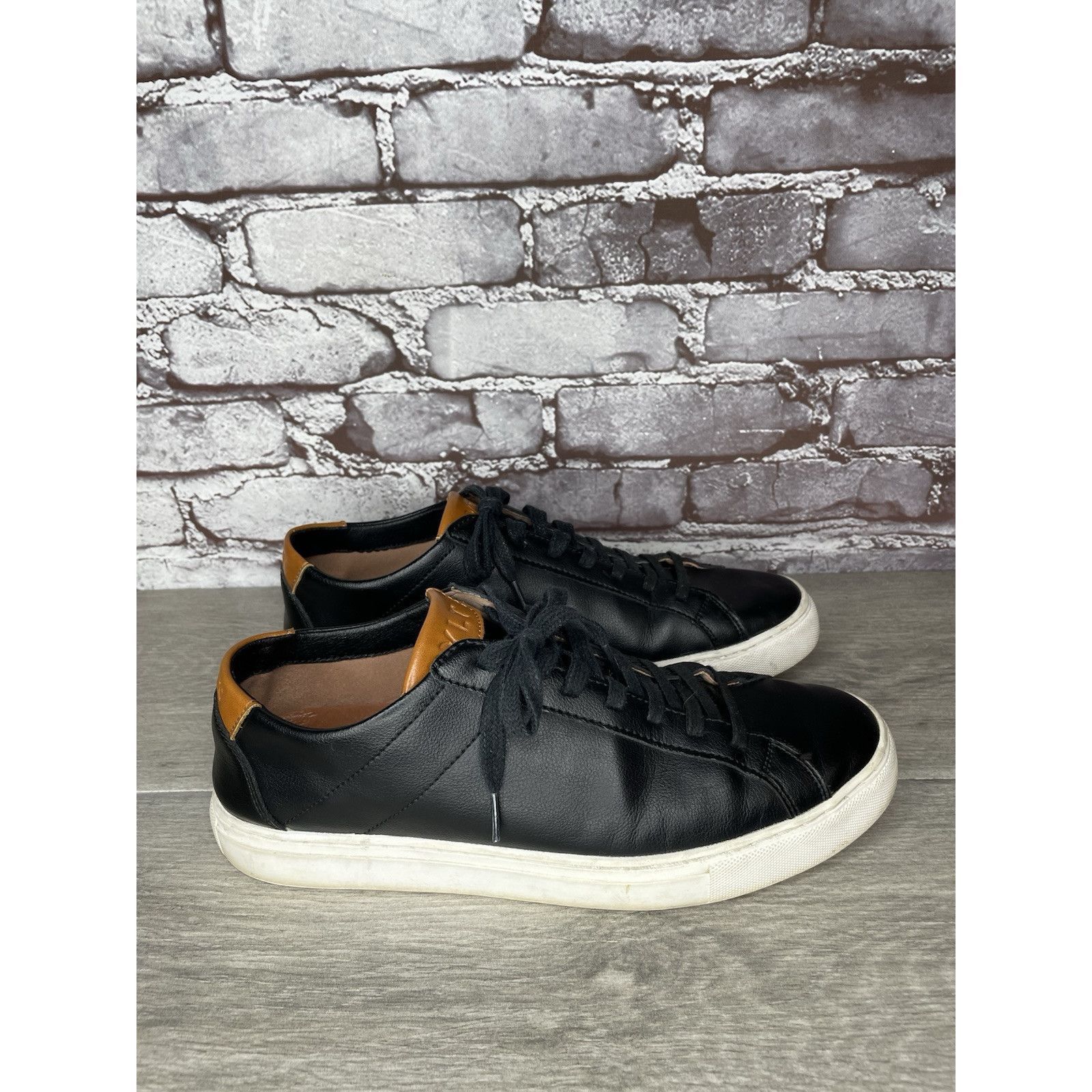 Other BYLT Everyday Shoes Black Leather Lace Up Casual Low Sneaker Size US 9 / EU 42 - 18 Thumbnail