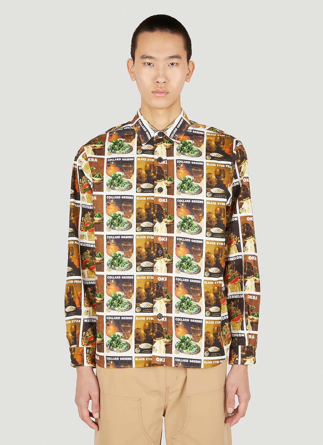 Sky High Farm Workwear x Denim Tears All Over Print Shirt Size US L / EU 52-54 / 3 - 1 Thumbnail