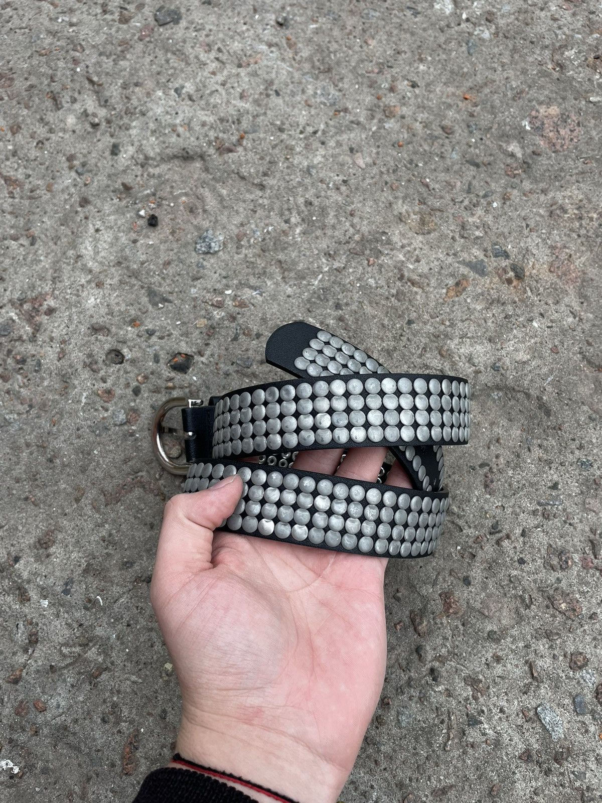 Japanese Brand × Vintage Crazy Y2K Studded Gothic Rock Metal Punk Belt Size ONE SIZE - 3 Thumbnail