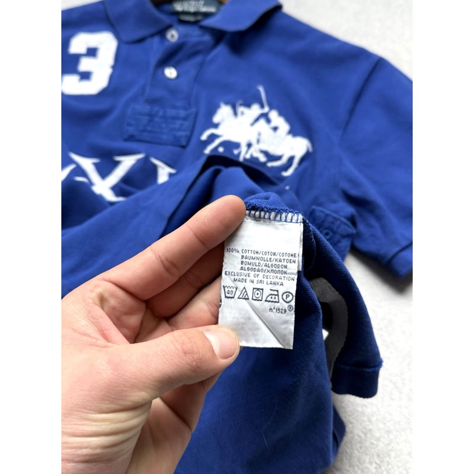 Polo Ralph Lauren VINTAGE Polo Ralph Lauren Polo Shirt Rugby Big Pony LXVII Blue Mens Size S Size US S / EU 44-46 / 1 - 7 Thumbnail
